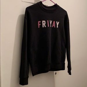 Graphic Black Sweater size Small